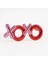 Kırmızı Renk Xoxo Yazılı Parti Gözlüğü 17X7 cm (K95) 2