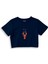 Cın Cın Crop Tişört - Lacivert 1