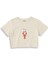 Cın Cın Crop Tişört - Ekru 1