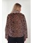 Leopar Desen Yumoş Çıtçıtlı Ceket 5