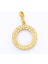 Altın Kaplama Yarım Çerçevesi Beyaz Zirkon Taşlı Kolye Ucu TGR-258 1