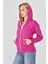 Kadın Tam Fermuarlı Kapüşonlu Pamuklu Eşofman Üstü Fuşya 9508-F 8