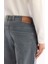 Erkek Mavi Klasik Bel Pamuklu Eskitme Yıkamalı Roma Crop Slim Fit Jean Pantolon A52Y3530 11