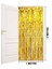 Altın Gold Renk Ekstra Metalize Parlak Saçaklı Arka Fon Perde Ithal A Kalite 1x2 Metre - Lisinya 4
