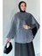 Çıtçıtlı Sakallı Yumoş Tesettür Panço P-00018878 1