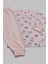 Mojo Kız Bebek 1-3 Yaş Ayı ve Tavşan Desenli Pijama Takımı 2418 Pembe 5