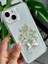 Iphone 14 Plus 15 Plus Uyumlu Şeffaf Buket Simli Çiçek Epoksili Telefon Kılıfı 4
