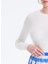 Yuvarlak Yaka Standart Düz Beyaz Kazak Kadın Hanna Kadın Triko 5