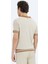 Bej Polo Yaka Desenli Triko 5