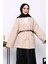 Vizon Kemerli Oversize Buklet Ceket 1