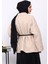 Vizon Kemerli Oversize Buklet Ceket 4