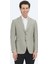 Haki Düz Modern Fit Yün Karışımlı Ceket 1