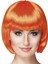 Turuncu Renk Parti Peruğu Küt Saç (K95) 1