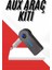 Tüm Cihazlara Uyumlu Bluetooth Aux Araç Kiti Siyah 1