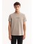 Erkek Vizon Bisiklet Yaka Viskon Karışımlı Bi-Stretch Baskılı Regular Fit T-Shirt A52Y1018 11