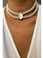 Çift Sıralı Cam Inci Choker 1