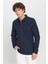 %100 Pamuk Slim Fit Dar Kesim Polo Yaka Jakarlı Triko Tişört 3