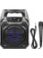 Karaoke Mikrofonlu Fm Radyolu Bluetooth Hoparlör Yüksek Ses Kaliteli 5