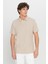%100 Pamuk Slim Fit Dar Kesim Polo Yaka Jakarlı Triko Tişört 3