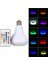 Kumandalı Rgb LED Işık Bluetooth Hoparlör Ses Lambası Renkli Ampul 1