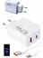Hızlı Şarj Aleti Adaptörü Kablo Seti 67W Uzun Ömürlü Beyaz 1