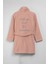 Kadın Yumuşak Kadife Dokulu Pudra Sabahlık 2