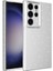 Spia Galaxy S24 Ultra Kılıf Kamera Korumalı Simli Lüks Spıa Koton Kapak-Gümüş 1