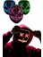 LED Işıklı Neon Maske Cadılar Bayramı Maskesi Korkunç Korku Maskesi 4