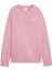 Ess Small Logo Relaxed Crew Kadın Pembe Günlük Stil Sweatshirt 63326865 1