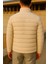 Erkek Kışlık Comfort Trend Günlük Krem Şişme Mont 6