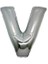 V Harf Folyo Balon Gümüş Renk 40 Inç 1