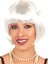 Beyaz Renk Parti Peruğu Kısa Küt Saç - Lisinya 1
