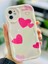 Iphone 11 Uyumlu Dalgalı Smile Kalp Tasarımlı Baskılı Esnek Silikon Kılıf 1