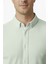 Erkek Mint Yeşili Likralı Kumaşı Fitilli Slim Fit Uzun Kollu Gömlek 2500805 4