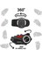 X74 Pro İnterkom Motosiklet Kameralı 360° Modül 6 Kişi Bluetooth Kask Intercom Video Kayıt Kulaklık 7