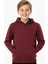 Erkek Çocuk Bordo Kapüşonlu Cepli 3 Iplik Sweatshirt BGL-ST05002 1