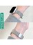Apple Watch Se 3 40MM ile Uyumlu D Mıknatıslı Ince Metal Hasır Kordon Kayış - FC1138 4
