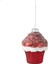 Red Cupcake Ağaç Süsü 10 cm 1