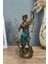 Dekoratif Obje Heykel Biblo Adalet Terazisi Heykeli Themis 20 cm Antik Gold 1