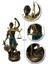 Dekoratif Obje Heykel Biblo Adalet Terazisi Heykeli Themis 20 cm Antik Gold 3