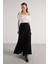 Kadın Siyah Astarlı Uzun Dantel Etek 30052 2