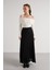 Kadın Siyah Astarlı Uzun Dantel Etek 30052 5