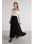 Kadın Siyah Astarlı Uzun Dantel Etek 30052 7