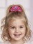 Kız Çocuk Örgü El Emeği Lastik Toka Mor Pembe 1