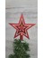 Yılbaşı Çam Ağacı Kırmızı Tepe Yıldızı Tepelik Yıldız Süs Kırmızı 18 cm 1 Adet 1