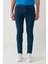 Erkek Mavi Taş Yıkamalı Esnek Berlin Slim Fit Jean Pantolon B003526 10