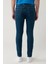 Erkek Mavi Taş Yıkamalı Esnek Berlin Slim Fit Jean Pantolon B003526 12