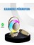 Renkli Işıklı Astronot Mini Bluetooth Speaker ve Karaoke Mikrofon 1