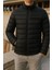 Erkek Kışlık Comfort Trend Günlük Siyah Şişme Mont 1
