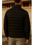 Erkek Kışlık Comfort Trend Günlük Siyah Şişme Mont 5